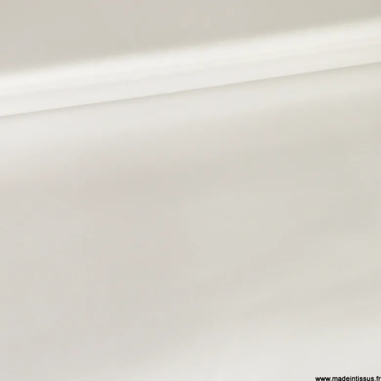 Tissu Satin Biba uni Blanc - premier prix