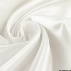 Tissu Satin Biba uni Blanc - premier prix