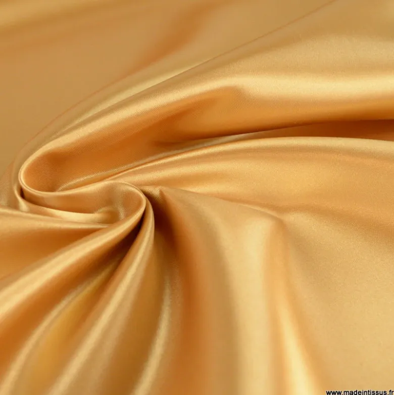 Tissu Satin Biba uni Camel - premier prix