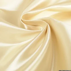 Tissu Satin Biba uni Ecru - premier prix