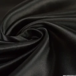 Tissu Satin Biba uni Noir - premier prix