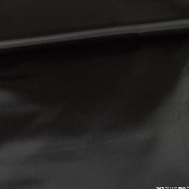Tissu Satin Biba uni Noir - premier prix