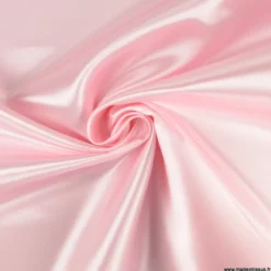 Tissu Satin Biba uni Rose - premier prix
