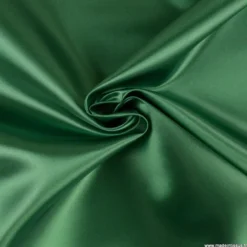 Tissu Satin Biba uni Vert foncé - premier prix