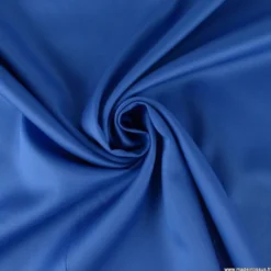 Tissu Satin de coton - bleu roi