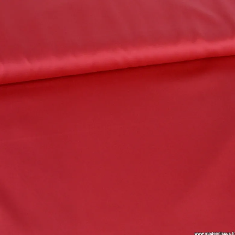 Tissu Satin de coton - cerise
