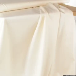 Tissu Satin de coton - écru