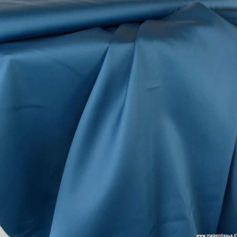 Tissu Satin de coton - denim