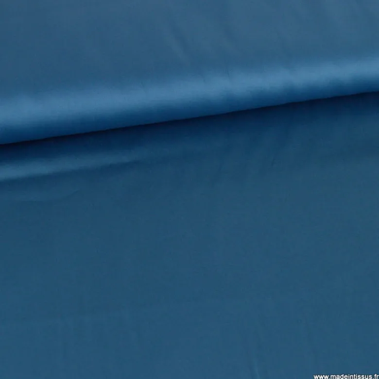Tissu Satin de coton - denim