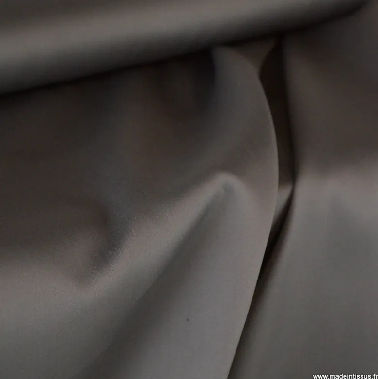 Tissu Satin de coton - gris