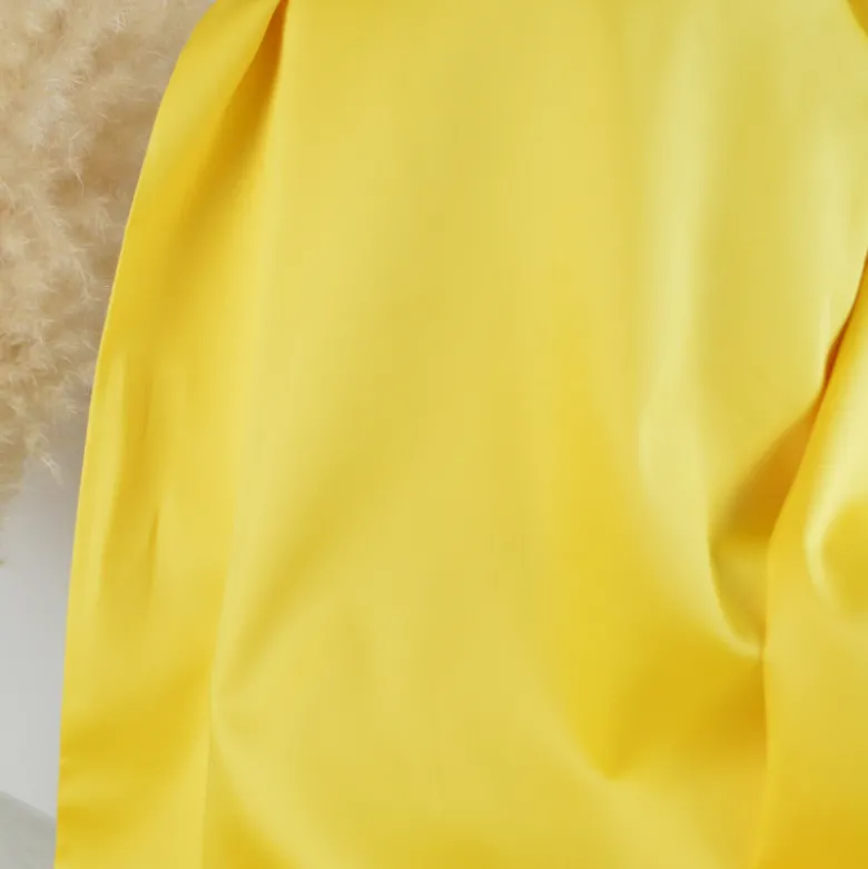Tissu Satin de coton - Jaune