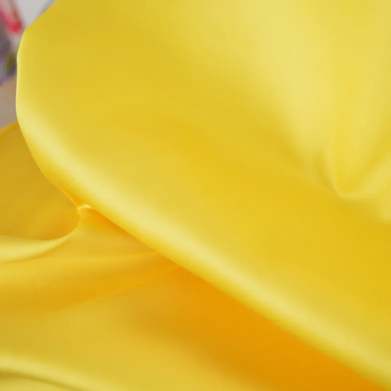 Tissu Satin de coton - Jaune
