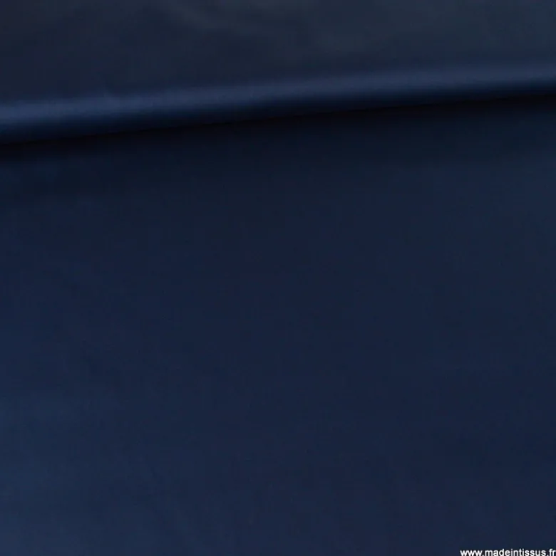Tissu Satin de coton - marine