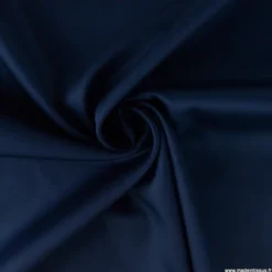 Tissu Satin de coton - marine