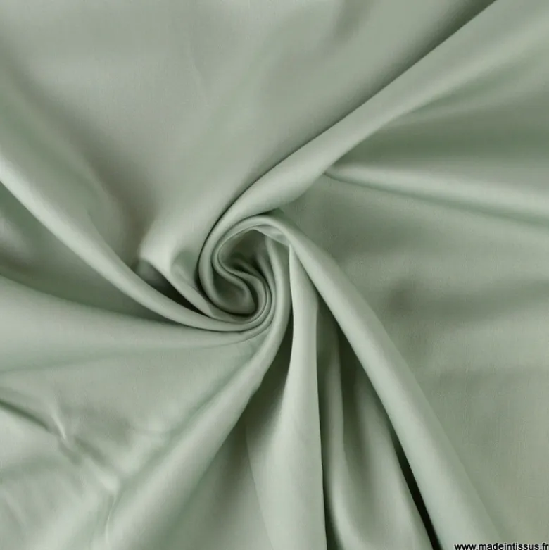 Tissu Satin de coton - menthe