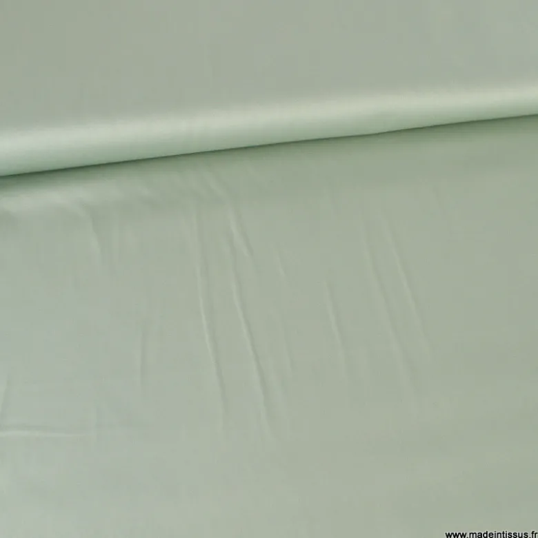 Tissu Satin de coton - menthe