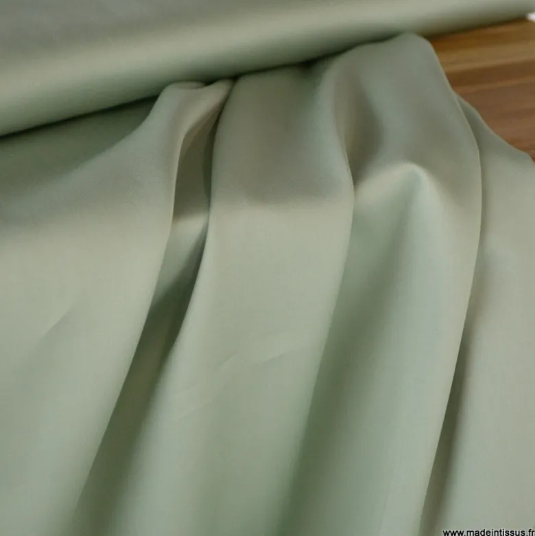 Tissu Satin de coton - menthe