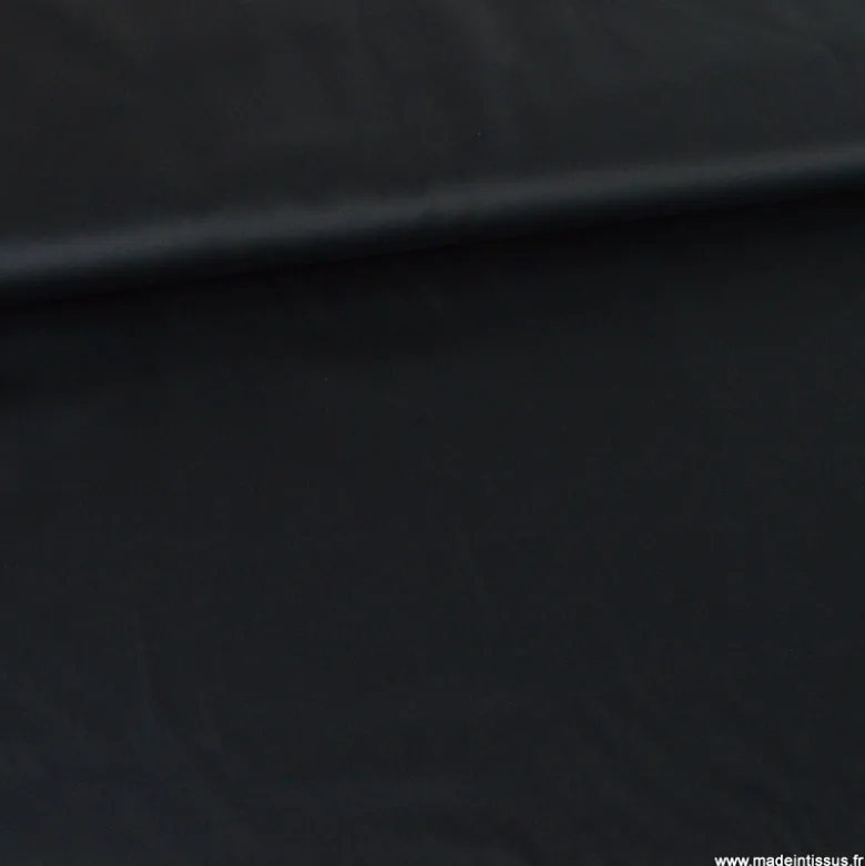 Tissu Satin de coton - Noir