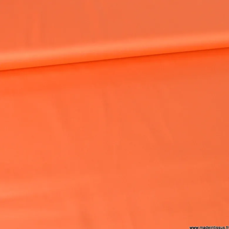 Tissu Satin de coton - orange