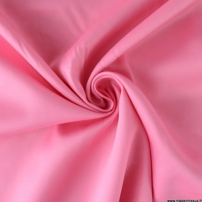 Tissu Satin de coton - rose