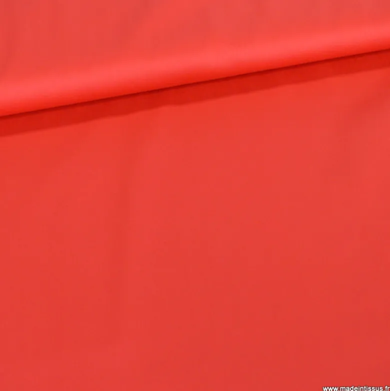 Tissu Satin de coton - Rouge