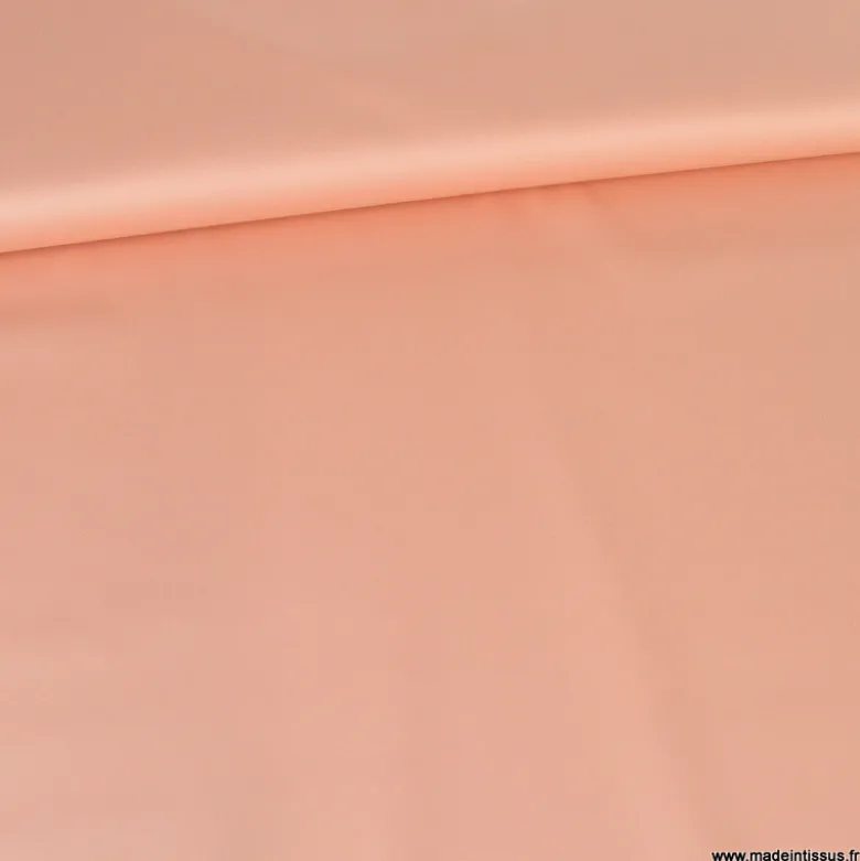 Tissu Satin de coton - saumon