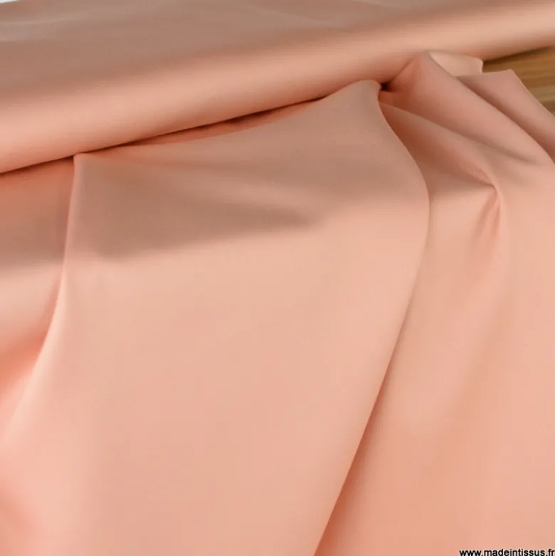 Tissu Satin de coton - saumon
