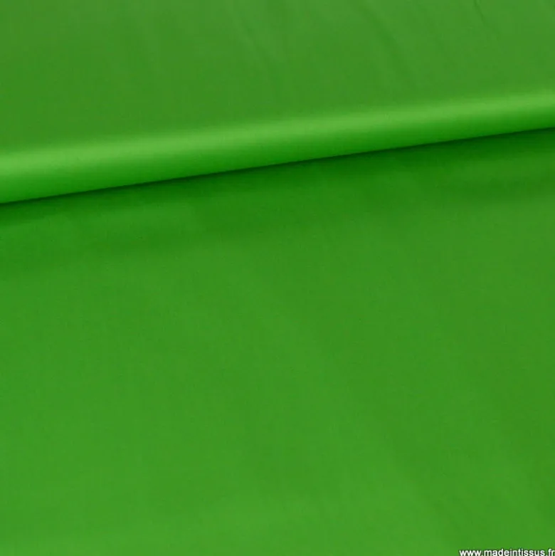 Tissu Satin de coton - vert