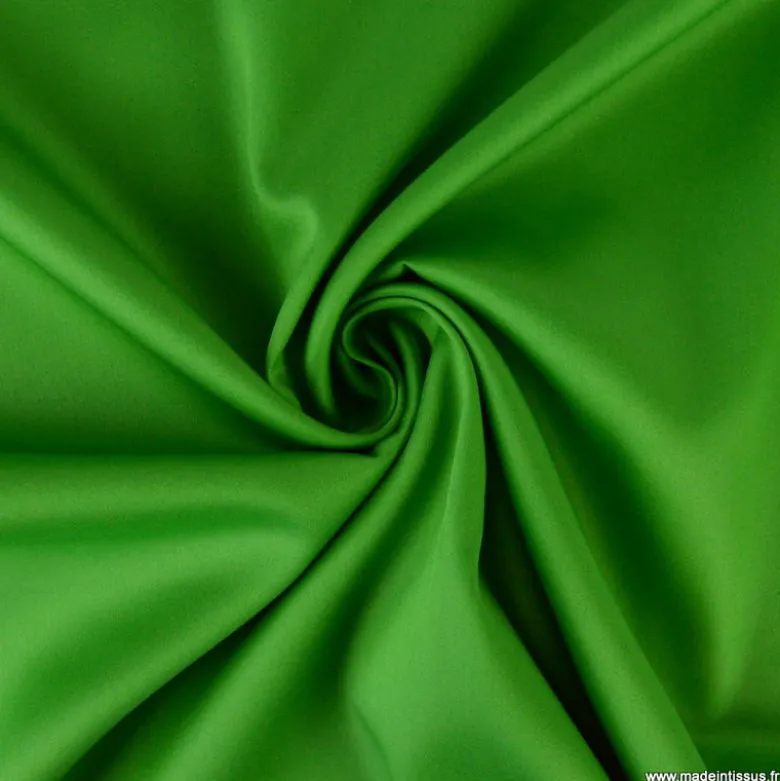 Tissu Satin de coton - vert