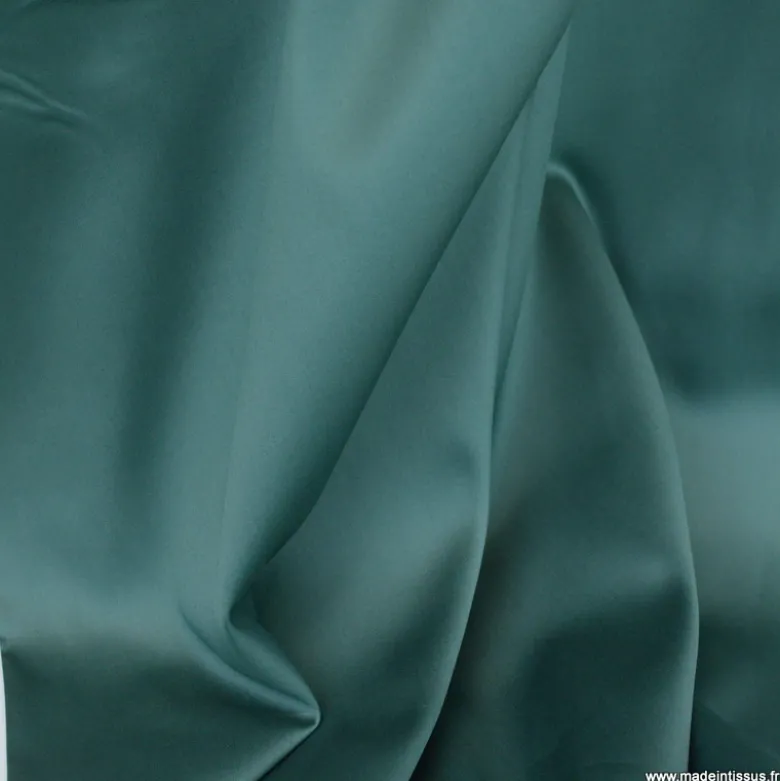 Tissu Satin de coton - vert foncé