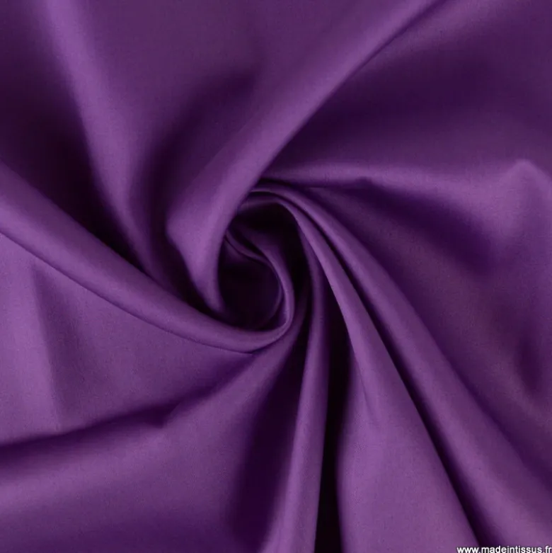 Tissu Satin de coton - violet