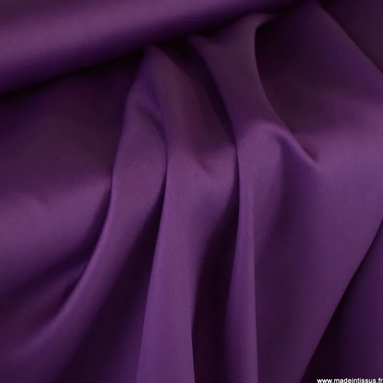 Tissu Satin de coton - violet