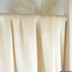 Tissu Satin de Soie - Beige