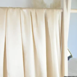 Tissu Satin de Soie - Beige