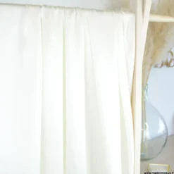 Tissu Satin de Soie - Blanc cassé
