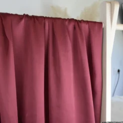 Tissu Satin de Soie - Bordeaux