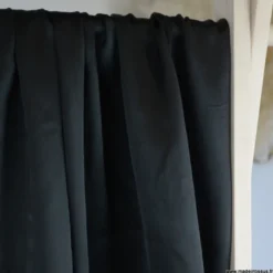 Tissu Satin de Soie - Noir