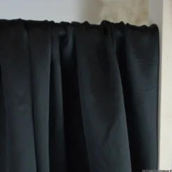 Tissu Satin de Soie - Noir