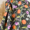 Tissu Satin de Viscose Fruits & Fleurs – Vert foncé