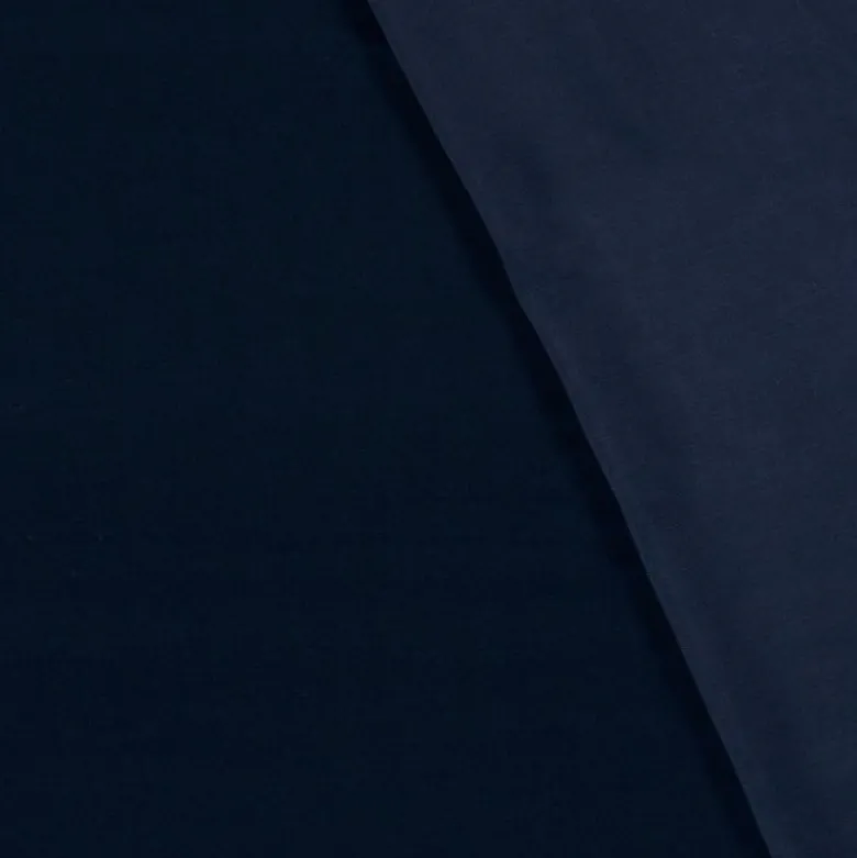 Tissu Satin de viscose lourd uni - Bleu marine