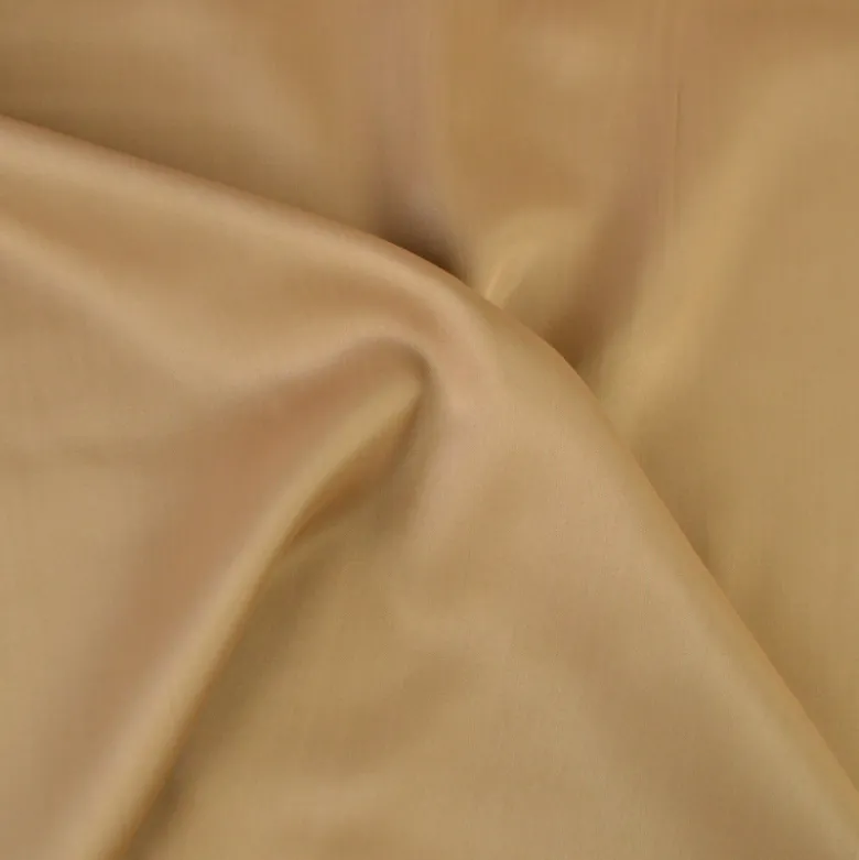 Tissu Satin de viscose lourd uni - Camel