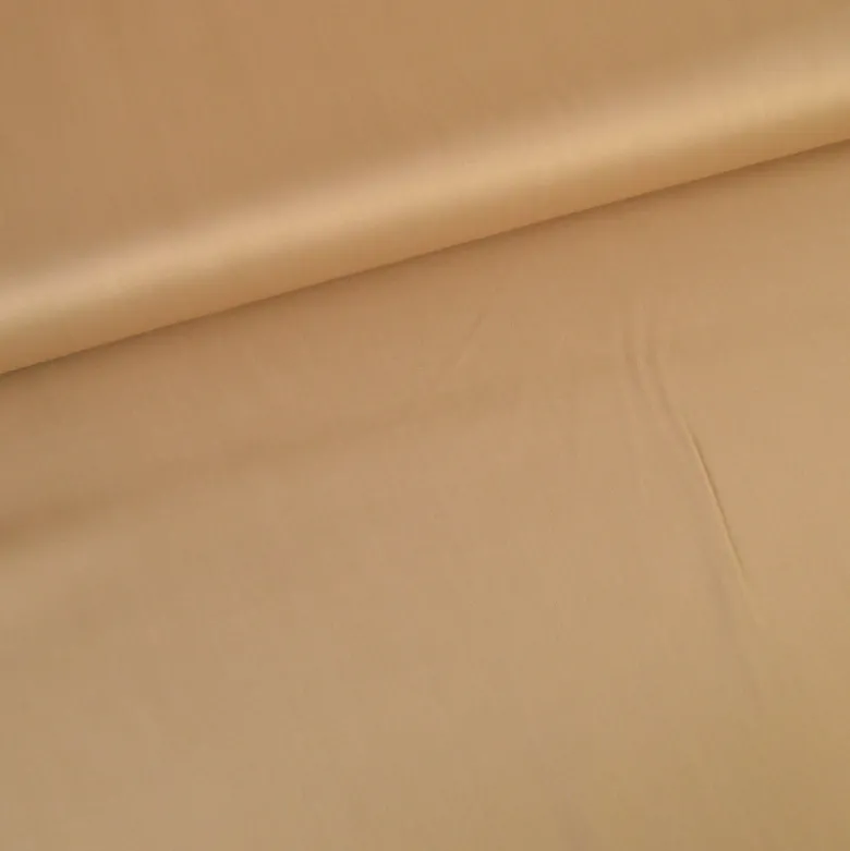 Tissu Satin de viscose lourd uni - Camel