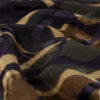 Tissu satin de viscose motif abstrait – Chocolat