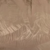 Tissu satin de viscose motif exotique fond taupe