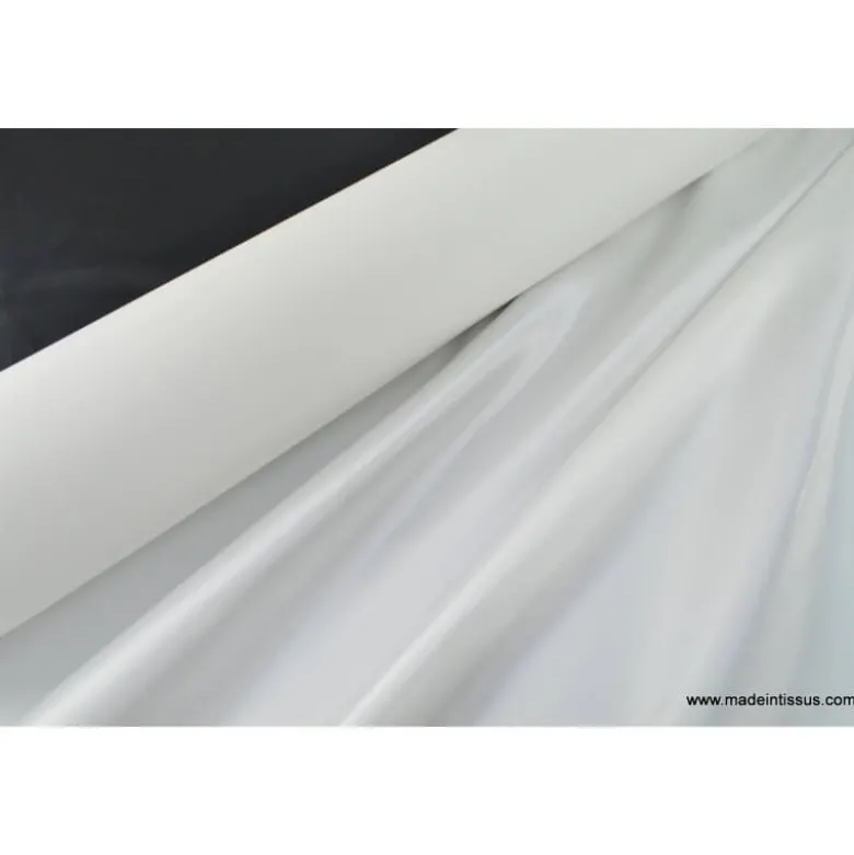 Tissu Satin duchesse polyester naturel