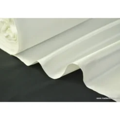 Tissu Satin duchesse polyester naturel
