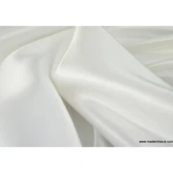 Tissu Satin duchesse polyester naturel