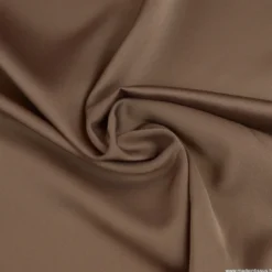 Tissu Satin microfibre fluide Taupe