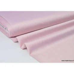 Tissu Satin microfibre fluide rose clair