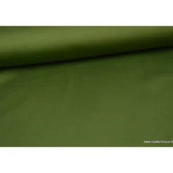 Tissu Satin microfibre fluide kaki
